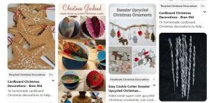 This image has an empty alt attribute; its file name is pinterest-board-recycled-christmas-decorations.jpg