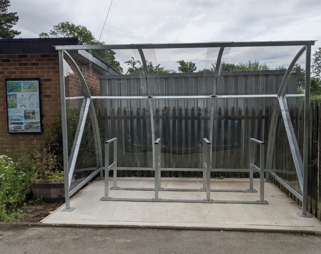 Cycle shelter Great Ayton station